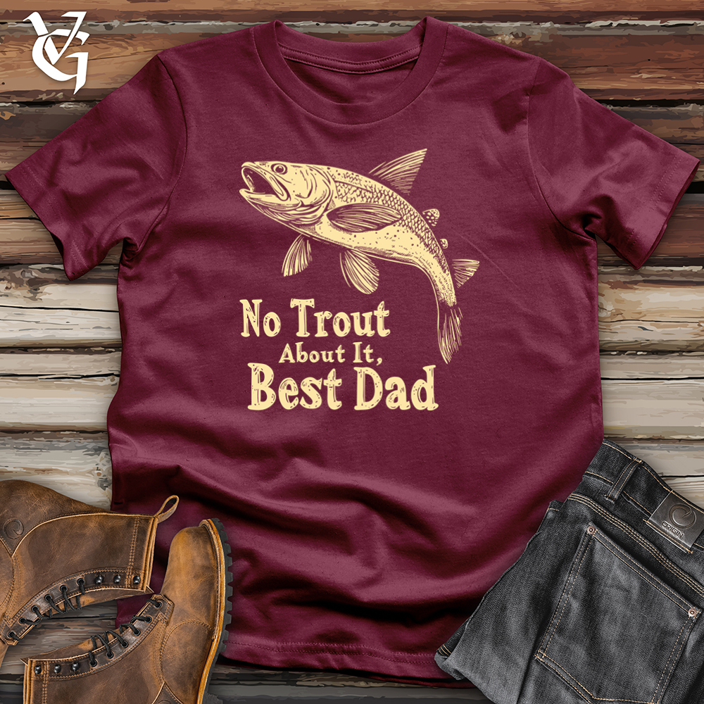 No Trout About It Best Dad Softstyle Tee