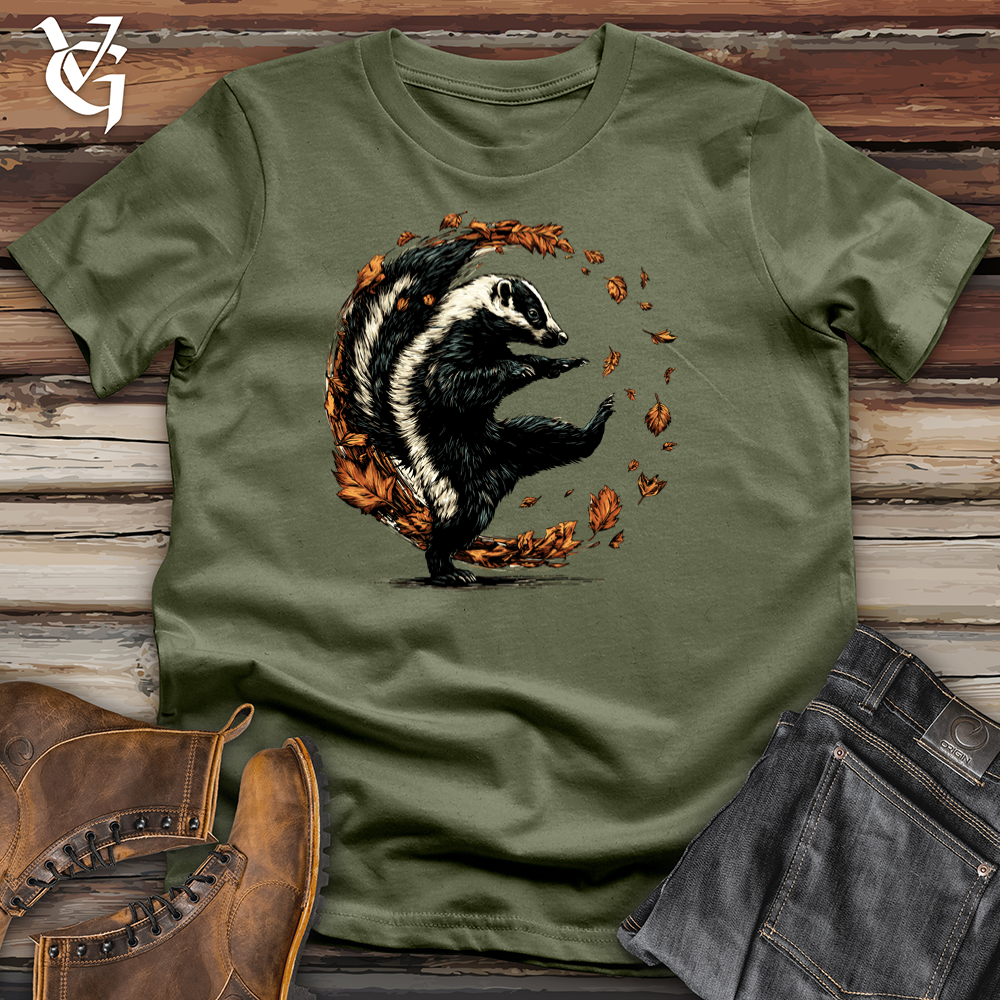 Leafy Autumn Skunk Softstyle Tee