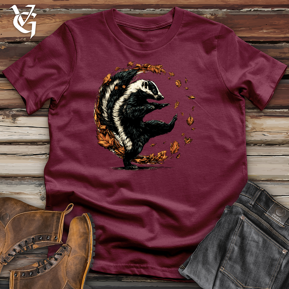 Leafy Autumn Skunk Softstyle Tee