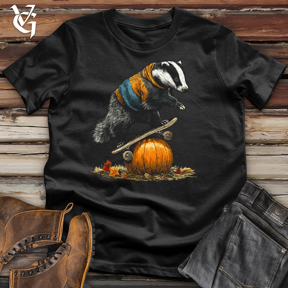 Pumpkin Skateboard Badger Softstyle Tee