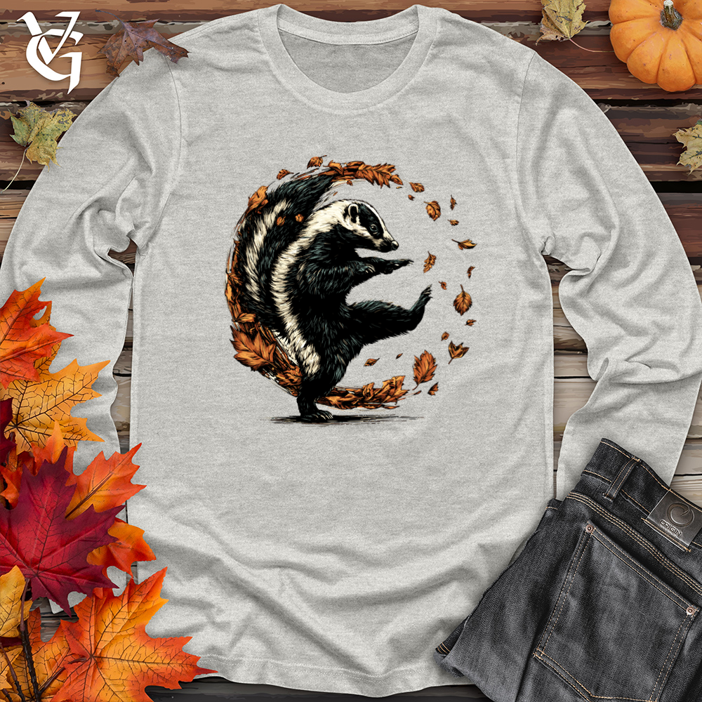 Leafy Autumn Skunk Long Sleeve