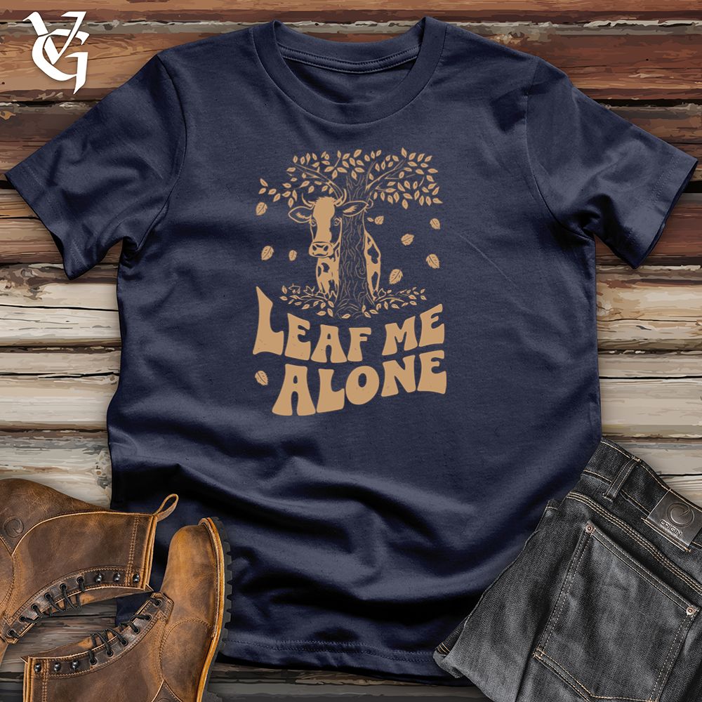 Leaf Me Alone Cow Softstyle Tee