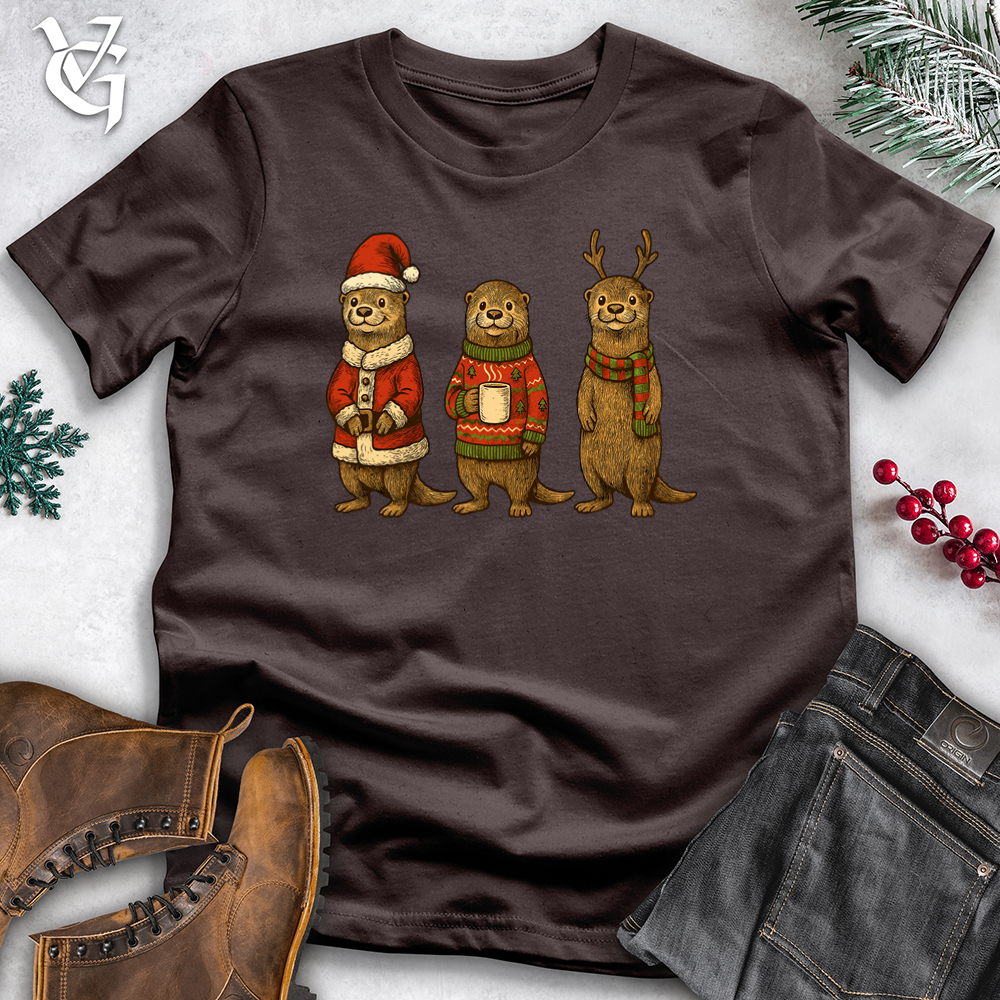 Christmas Dressed Up 3 Otter Softstyle Tee
