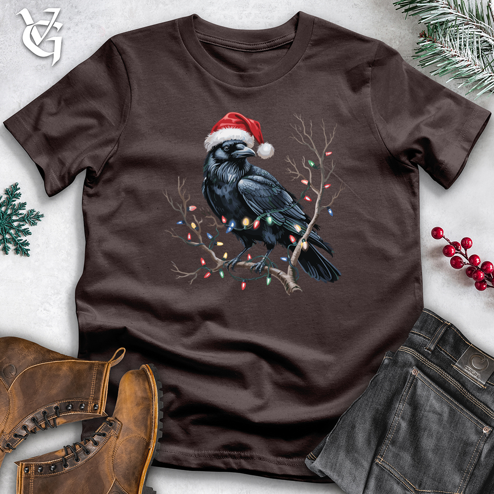 Raven With Santa Hat Tee