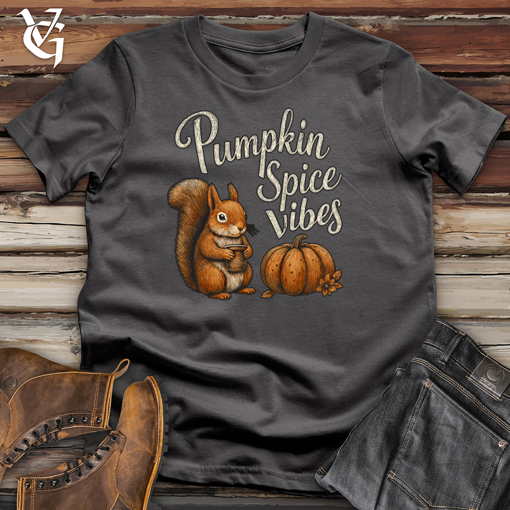 Pumpkin Spice Squirrel Vibes Softstyle Tee