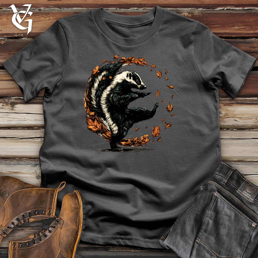 Leafy Autumn Skunk Softstyle Tee