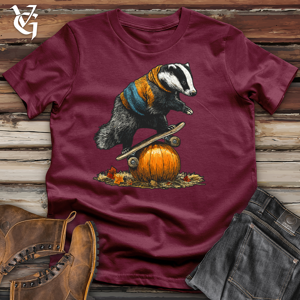Pumpkin Skateboard Badger Softstyle Tee