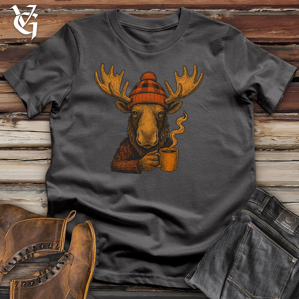 Autumn Moose Beanie Softstyle Tee