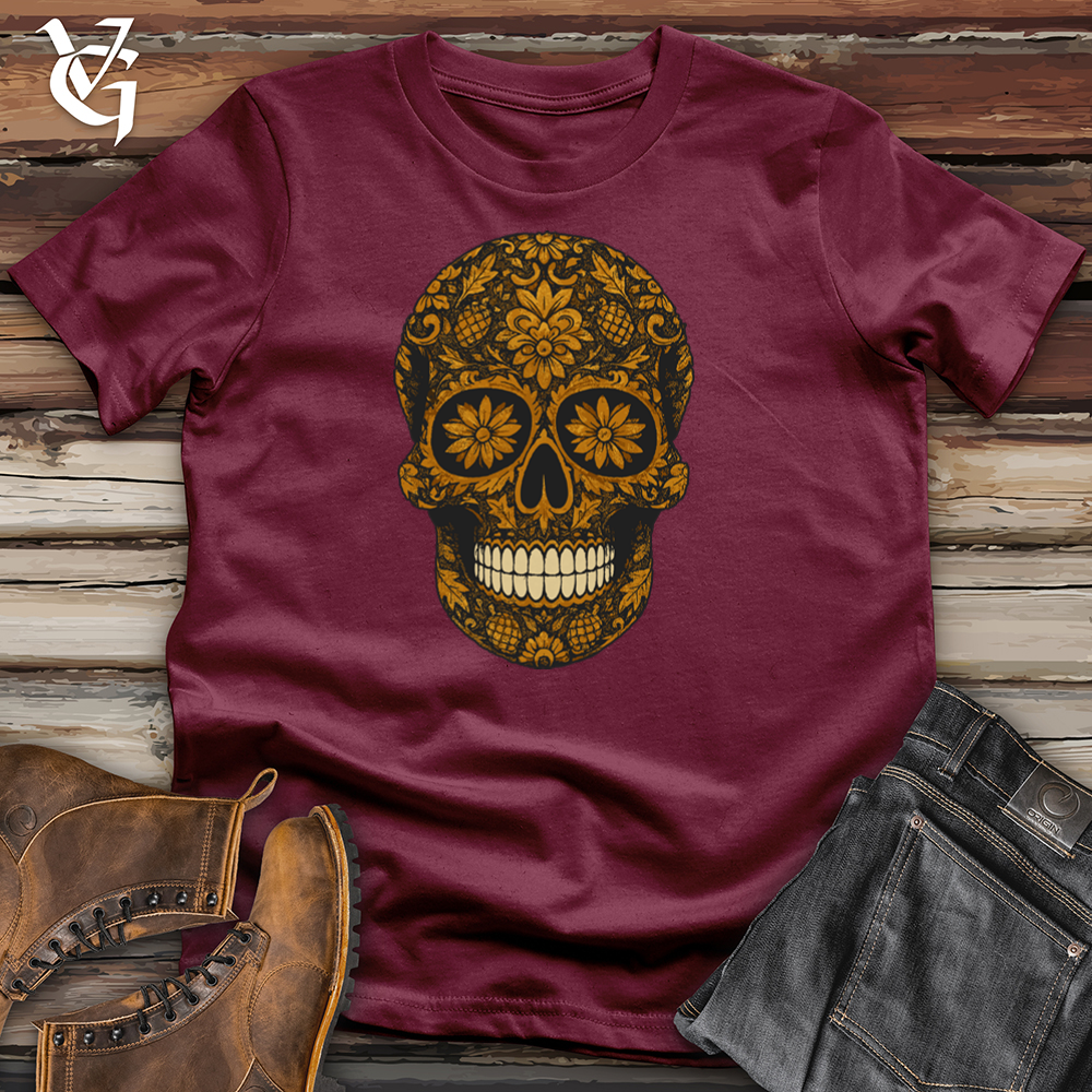 Autumn Mandala Skull Softstyle Tee