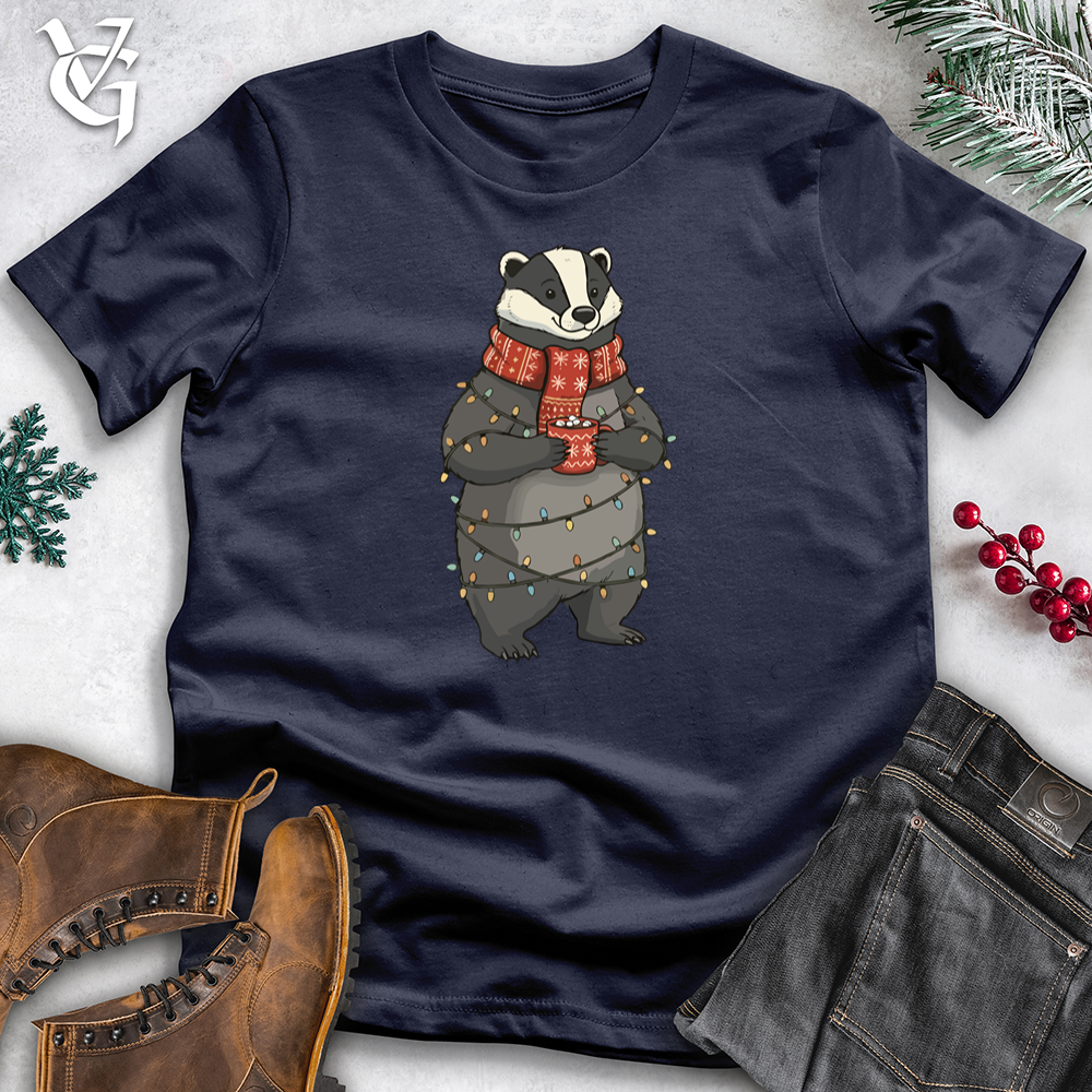 Christmas Badger Hot Coffee Tee