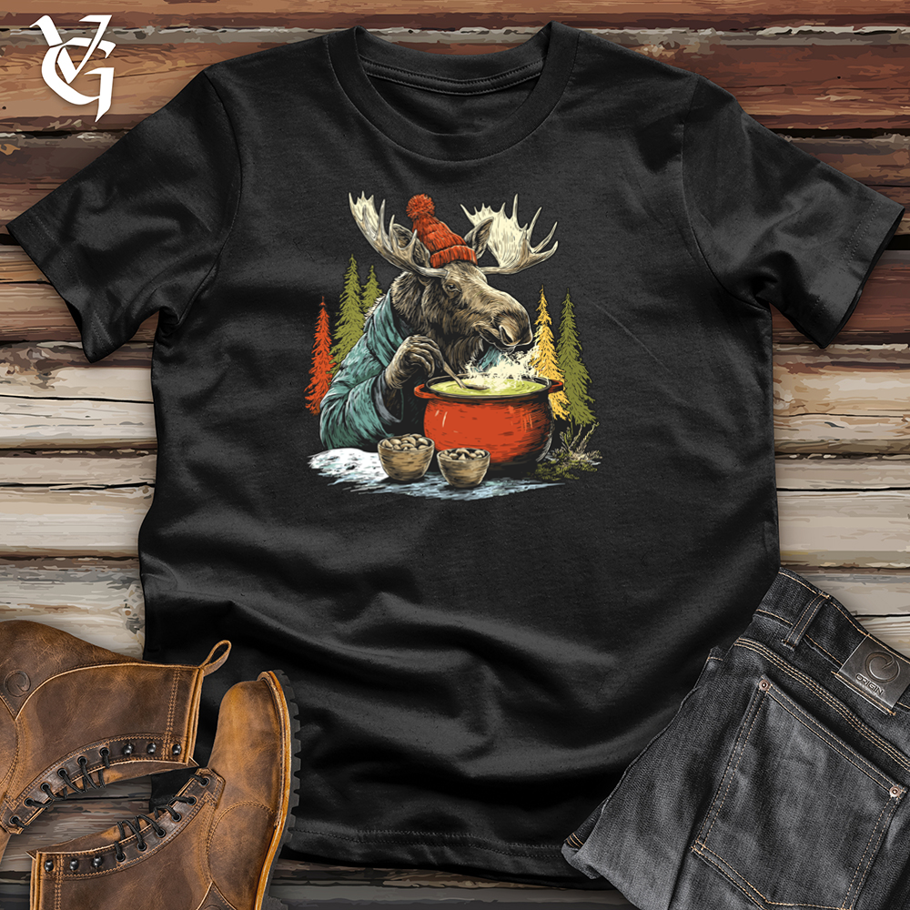 Moose Drinking Soup Tee