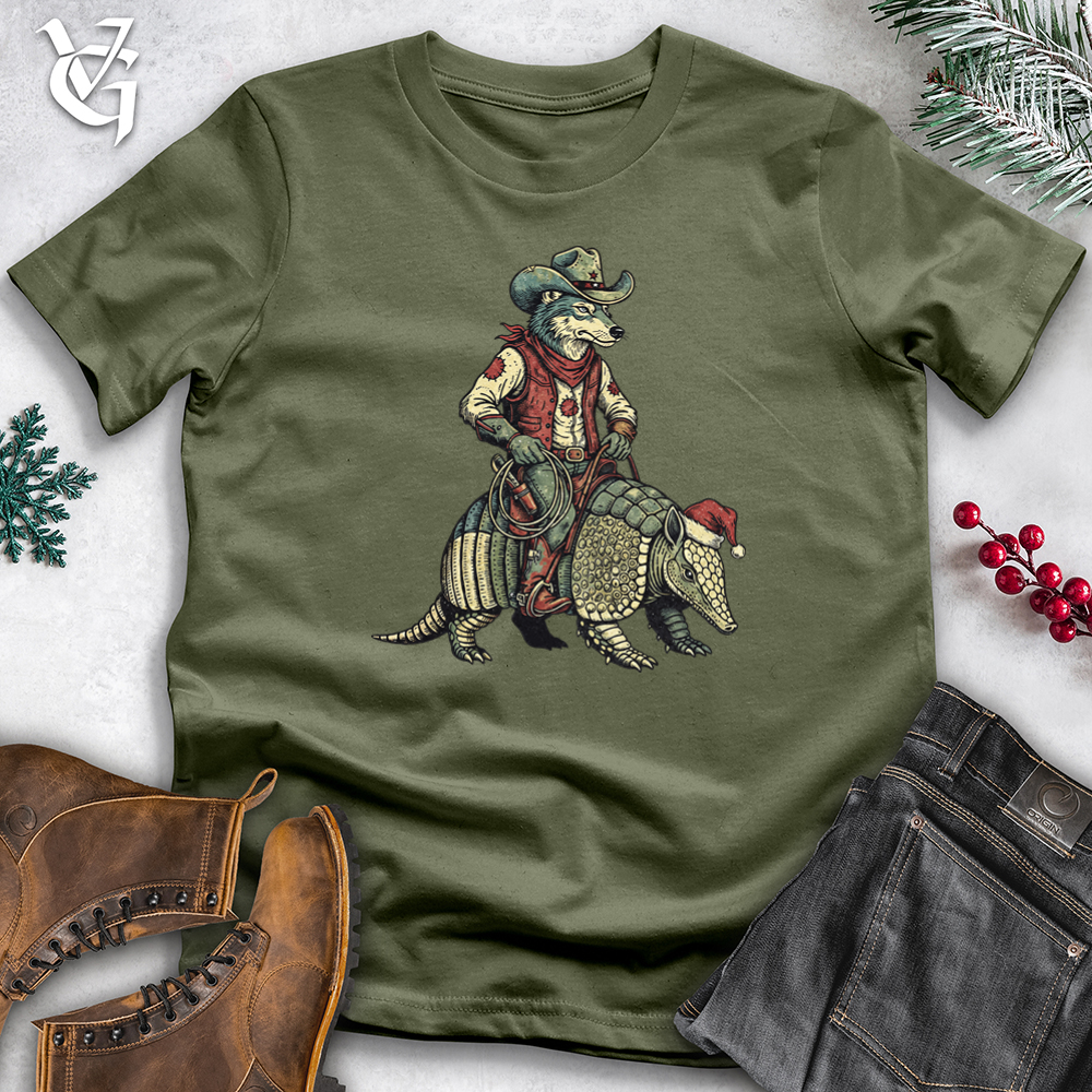 Christmas Wolf With Armadillo Tee