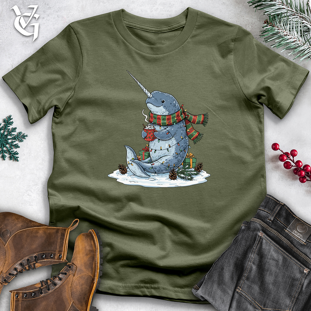 Narwhal With Hot Chocolate Softstyle Tee