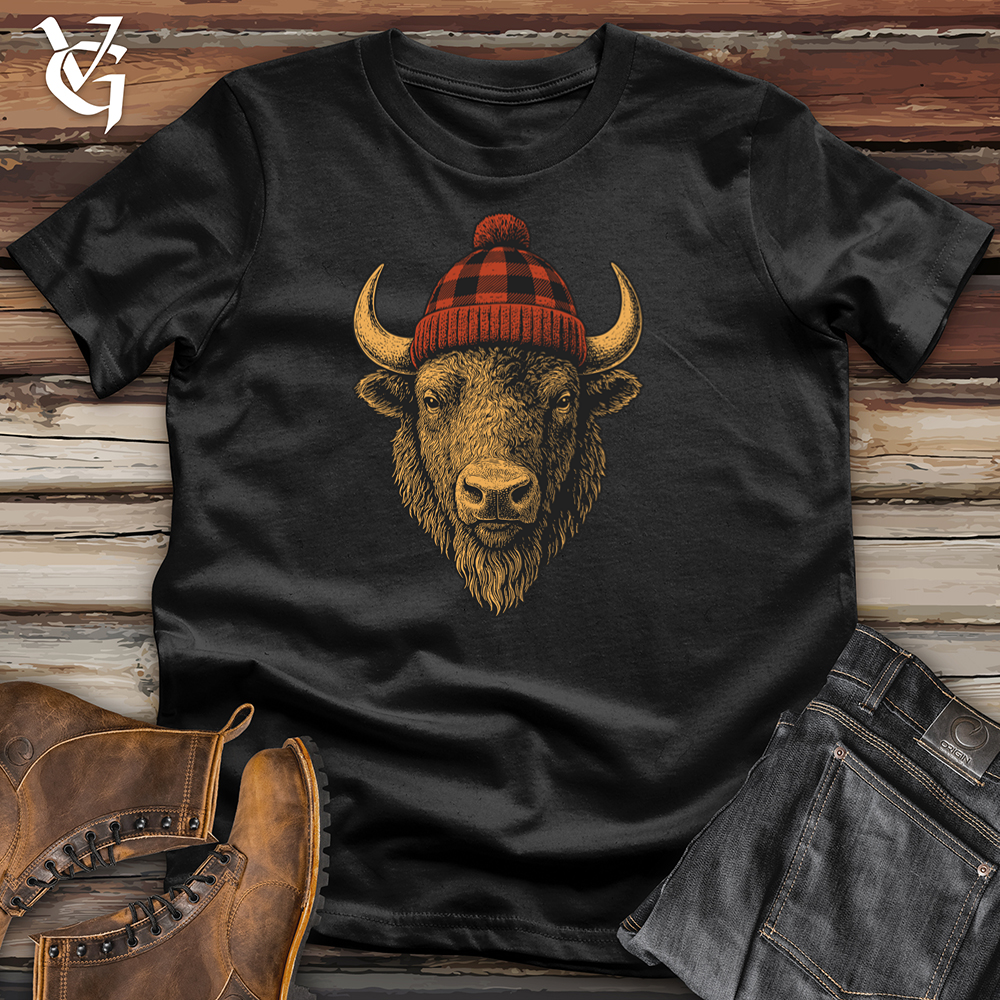 Buffalo Plaid Beanie Softstyle Tee