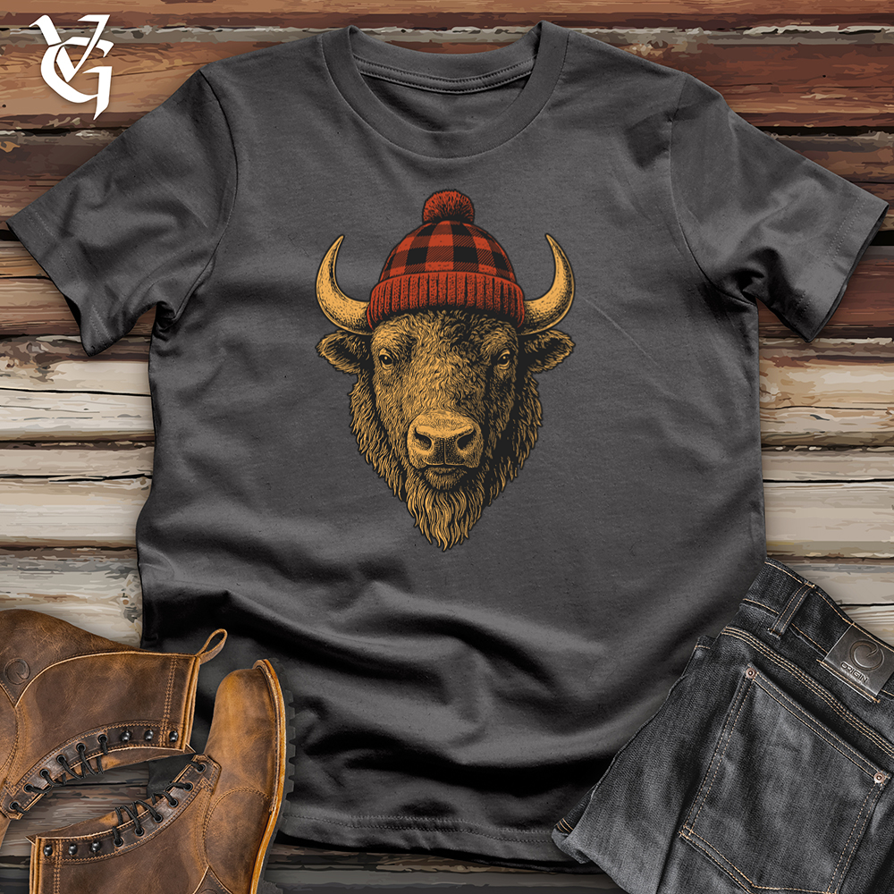 Buffalo Plaid Beanie Softstyle Tee