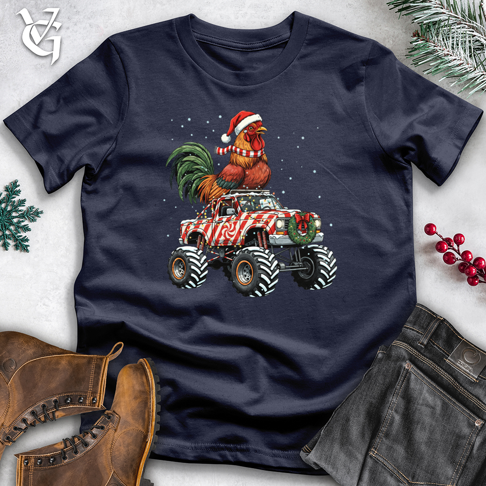 Holiday Chicken With Monster Truck Softstyle Tee