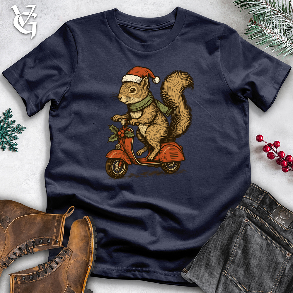 Christmas Squirrel Riding Scoot Tee