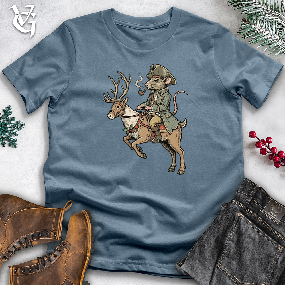 Christmas Pirat With Reindeer Tee