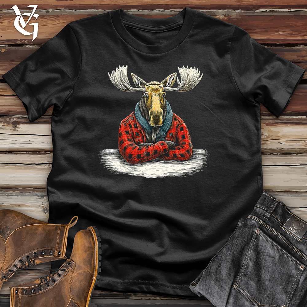 Moose Flannel Softstyle Tee