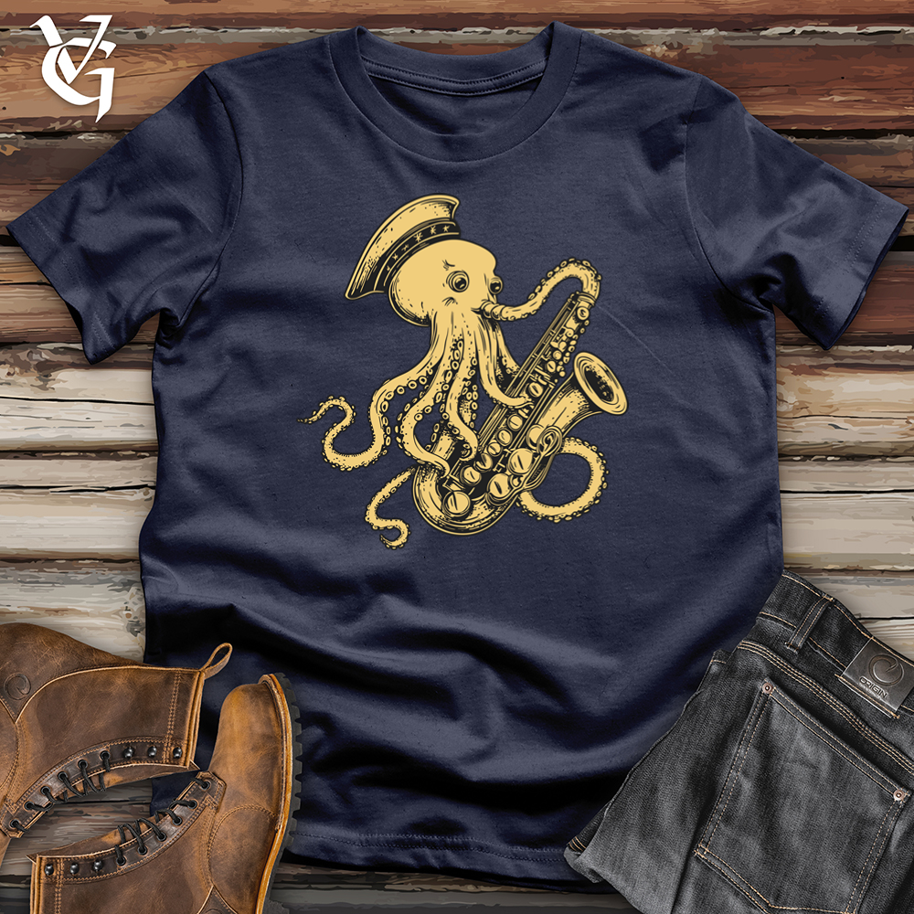Octopus Saxophone Softstyle Tee
