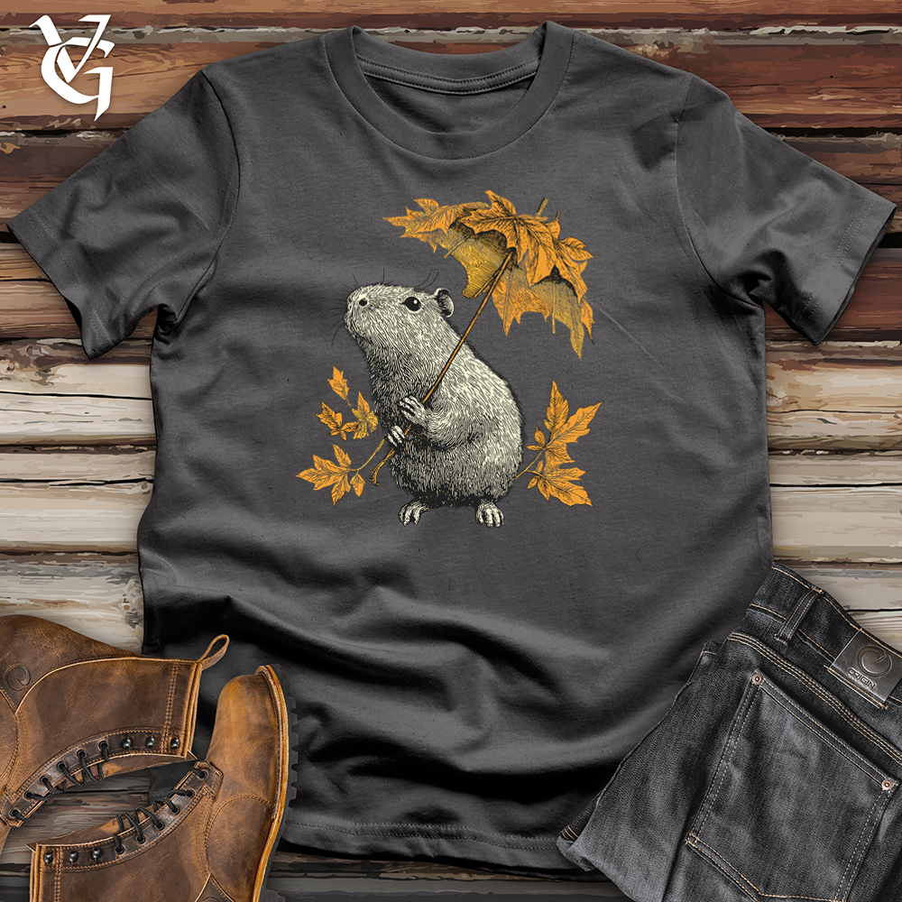 Capybara Leaf Umbrella Softstyle Tee