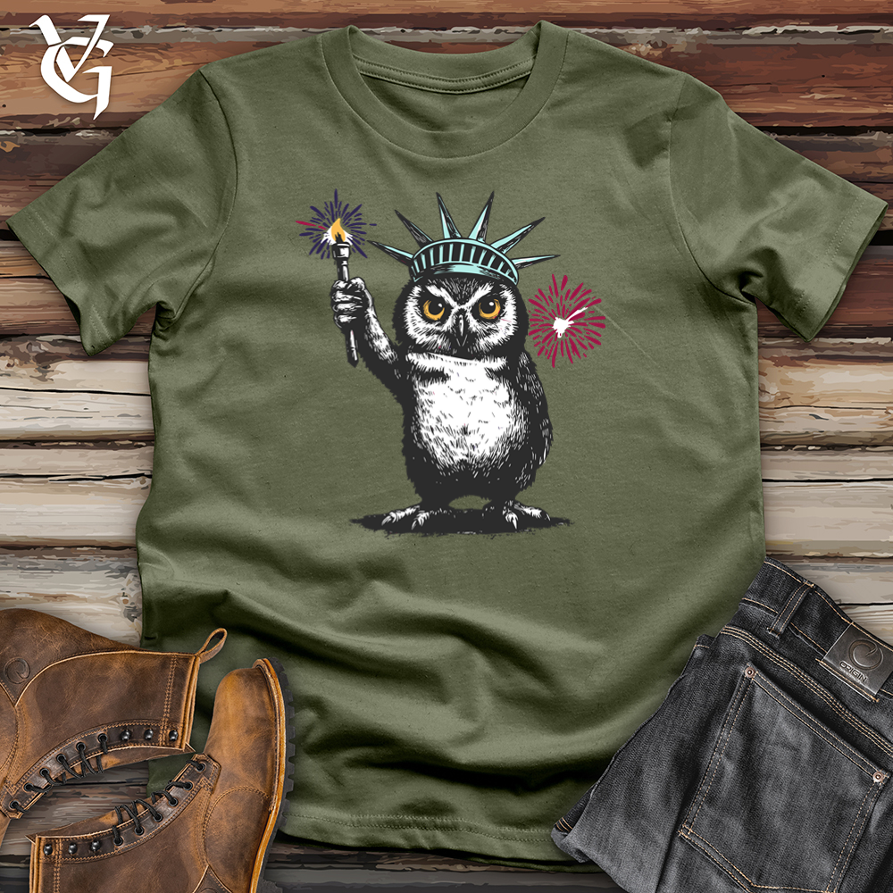 Wise Owl in a Human Pose Softstyle Tee