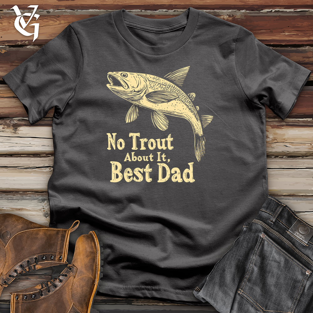 No Trout About It Best Dad Softstyle Tee