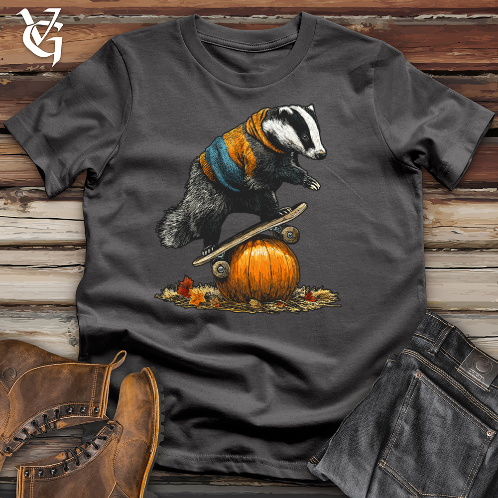 Pumpkin Skateboard Badger Softstyle Tee