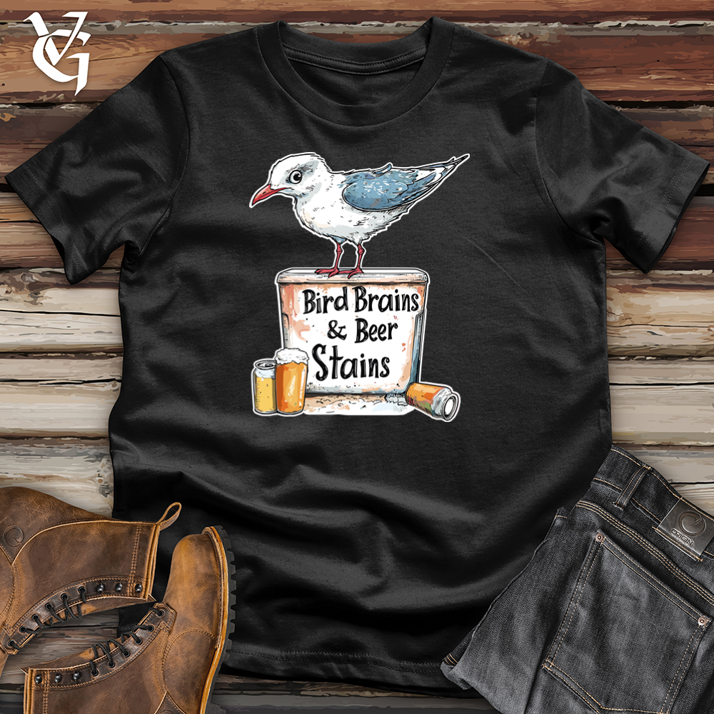 Bird Brains And Beer Stains Softstyle Tee