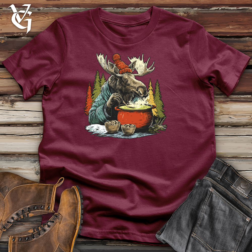 Moose Drinking Soup Tee