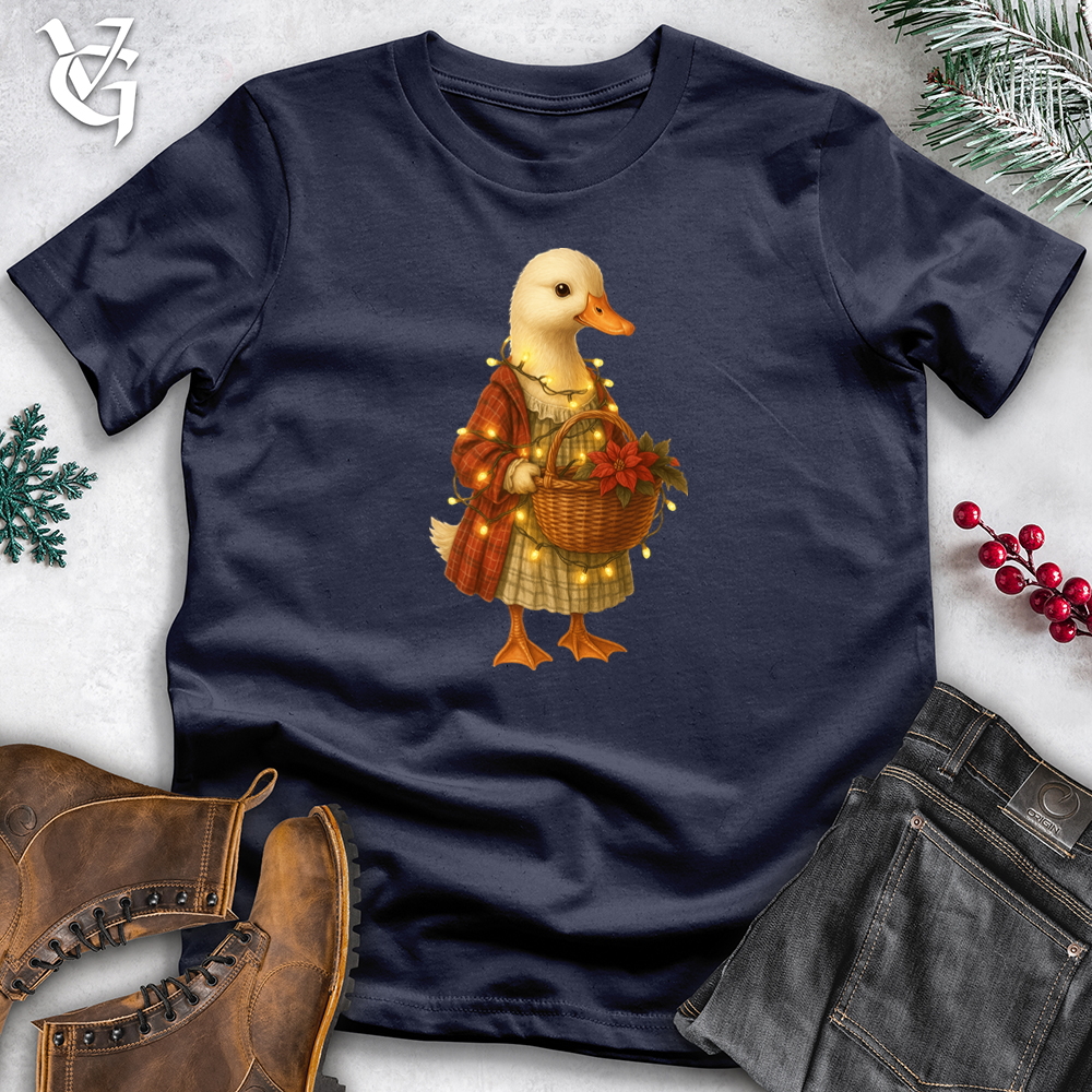 Duck With Christmas Lights Softstyle Tee