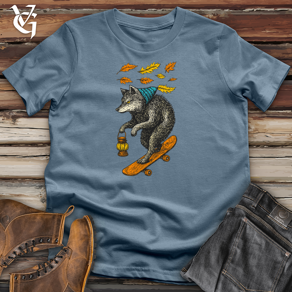 Autumn Skateboarding Wolf Softstyle Tee
