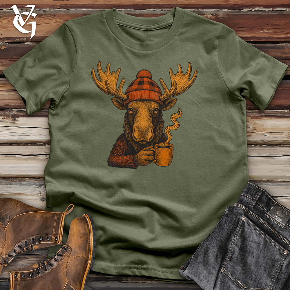 Autumn Moose Beanie Softstyle Tee