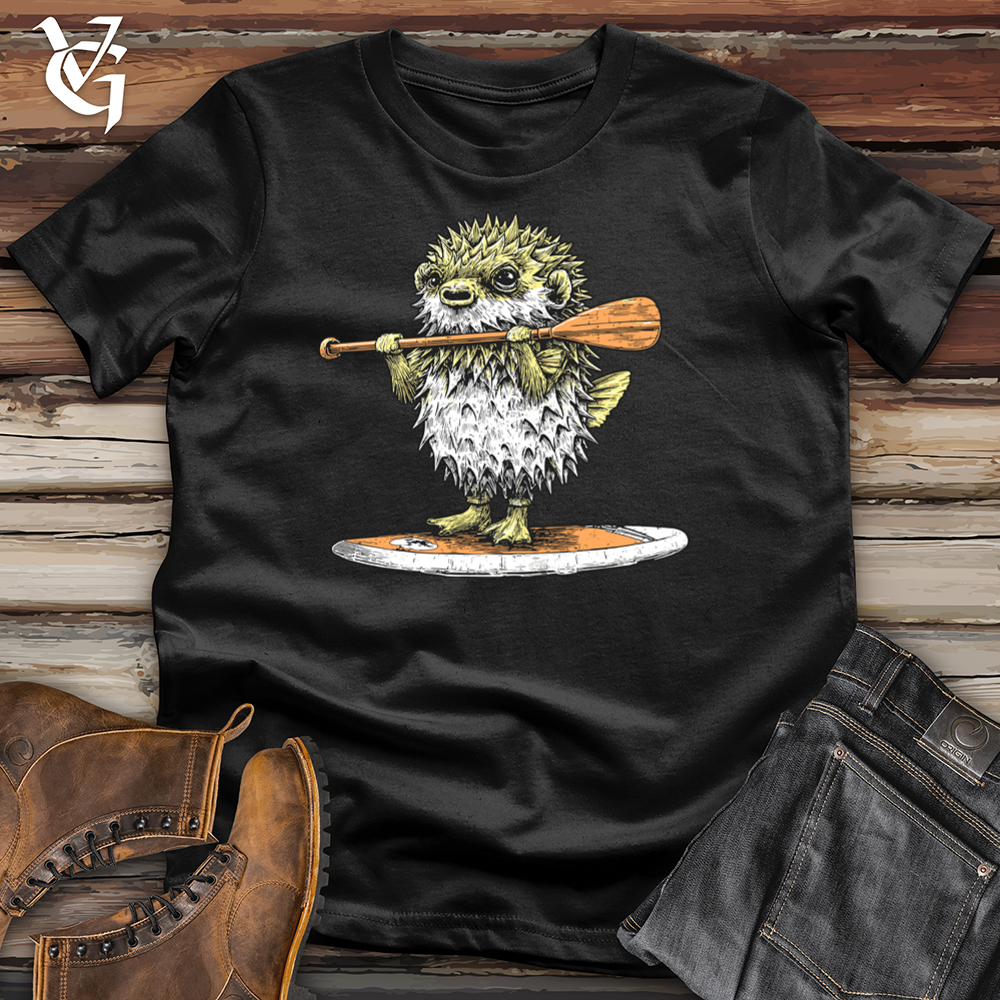 Pufferfish Paddle Board Softstyle Tee