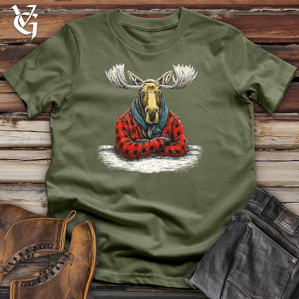 Moose Flannel Softstyle Tee