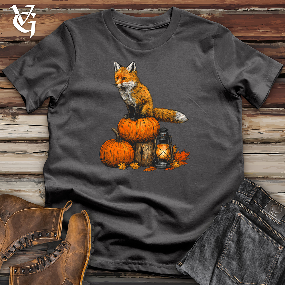 Pumpkin Fox Perch Softstyle Tee