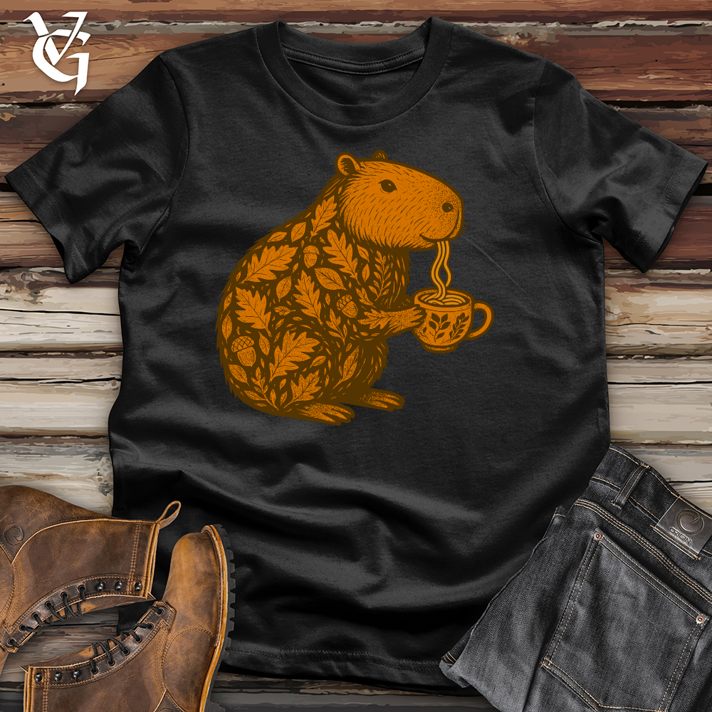 Autumn Capybara Noodles Softstyle Tee