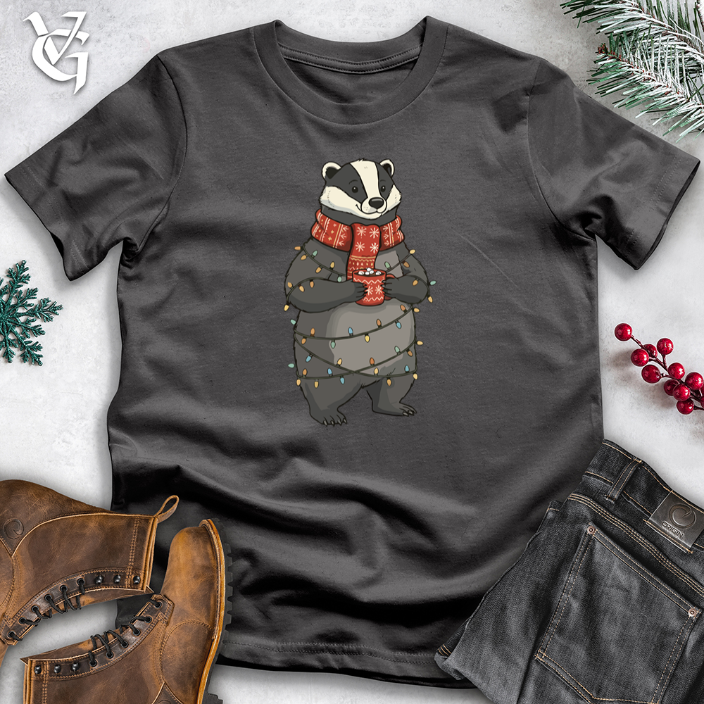 Christmas Badger Hot Coffee Tee