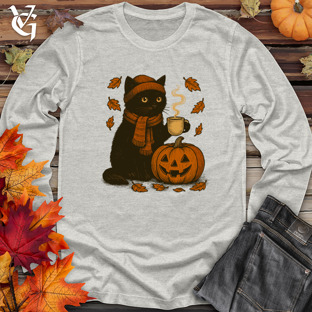 Black Cat Halloween Long Sleeve