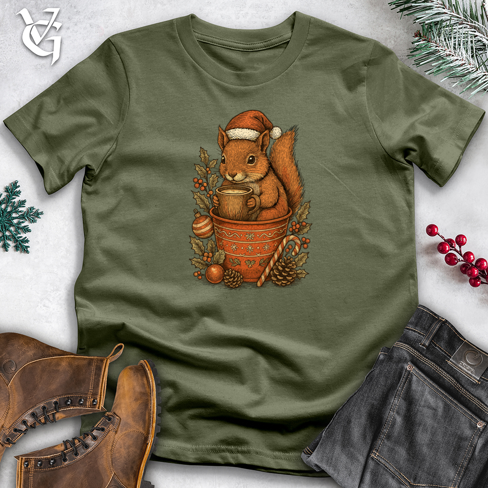 Cozy Christmas Squirrel Tee