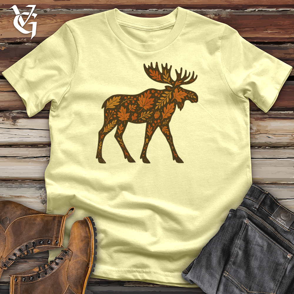 Autumn Pattern Moose Softstyle Tee