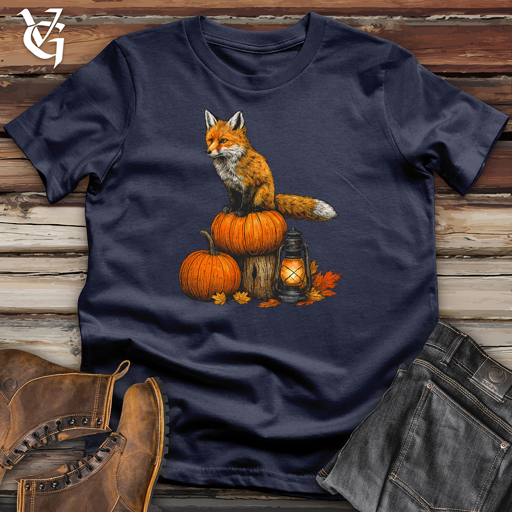 Pumpkin Fox Perch Softstyle Tee