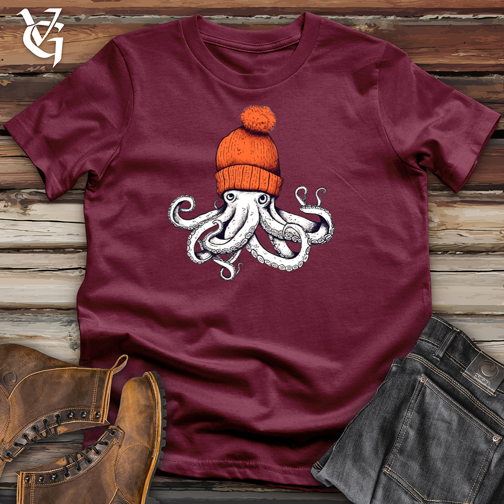 Octopus Orange Beanie Tee