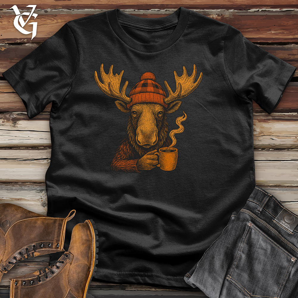 Autumn Moose Beanie Softstyle Tee
