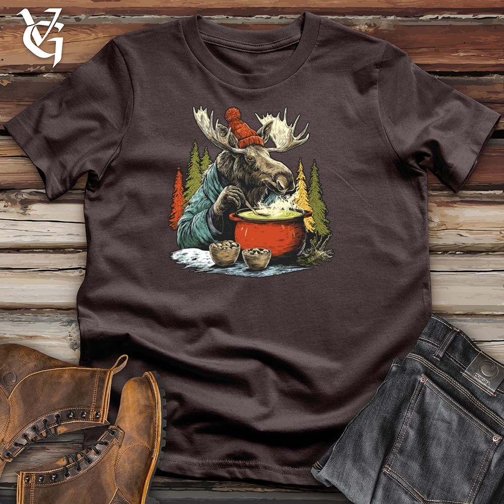 Moose Drinking Soup Tee
