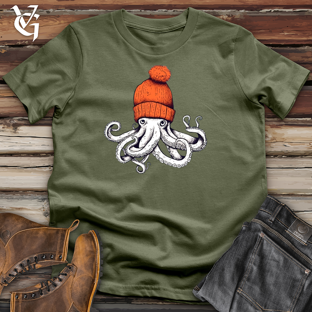 Octopus Orange Beanie Tee