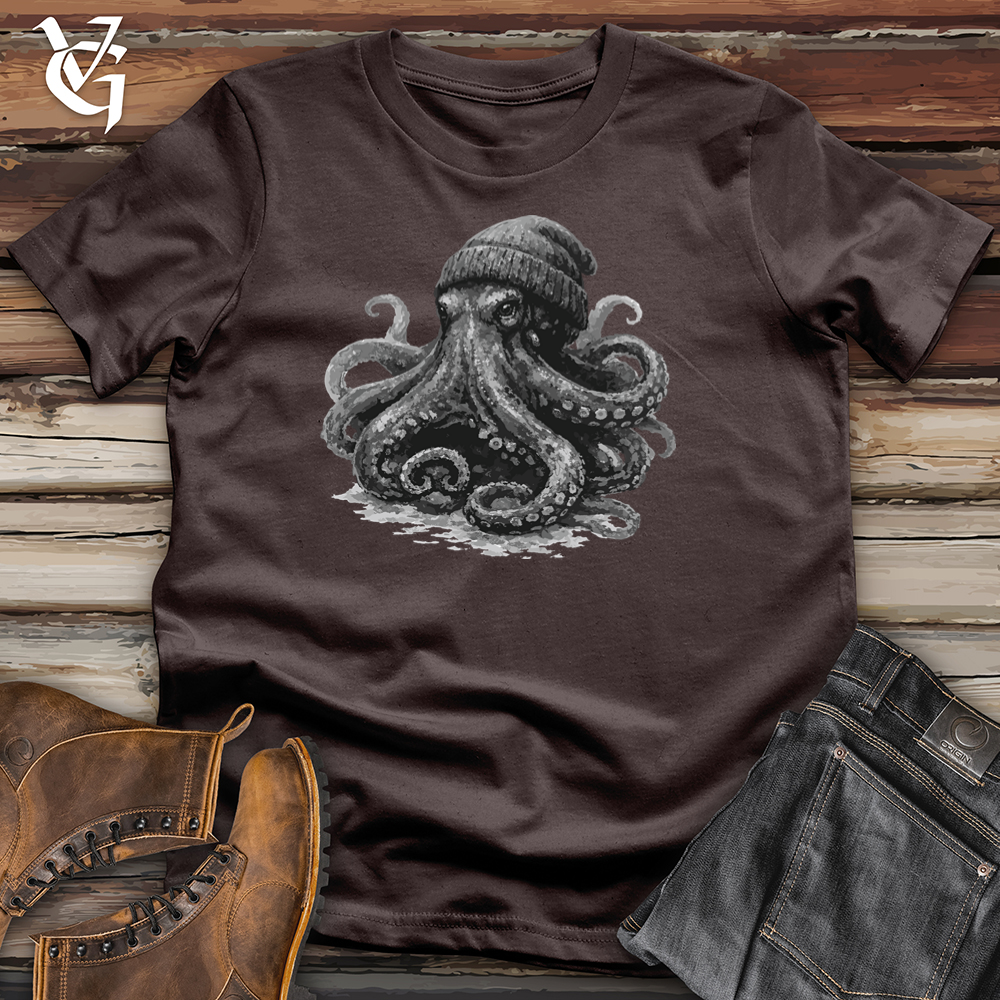 Octopus With Beanie Softstyle Tee