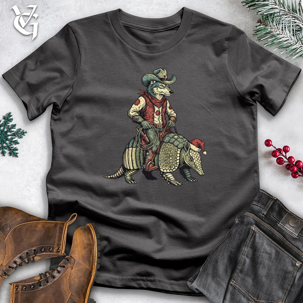 Christmas Wolf With Armadillo Tee