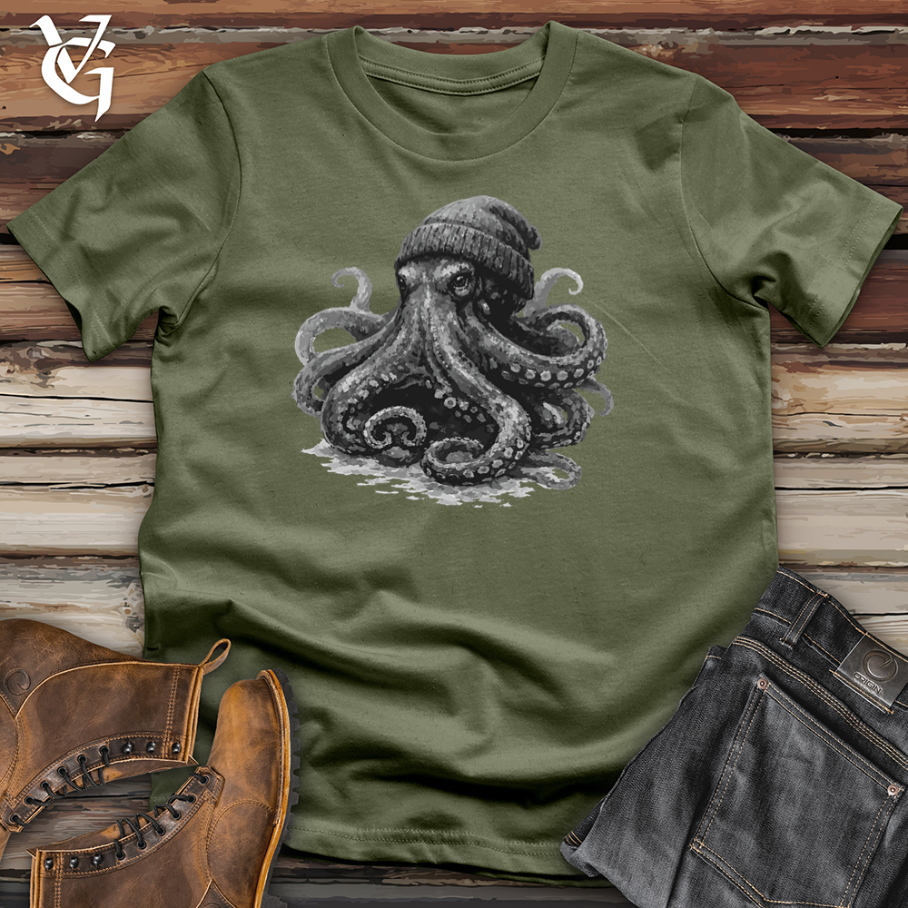 Octopus With Beanie Softstyle Tee