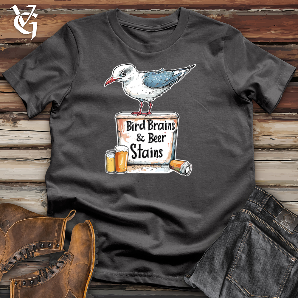 Bird Brains And Beer Stains Softstyle Tee